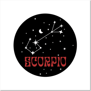 Scorpio constellation Posters and Art